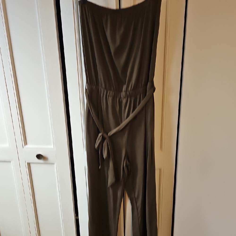 Chic Olive Green Jumpsuit
